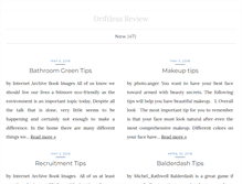 Tablet Screenshot of driftlessreview.org